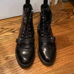 Black all saints boots